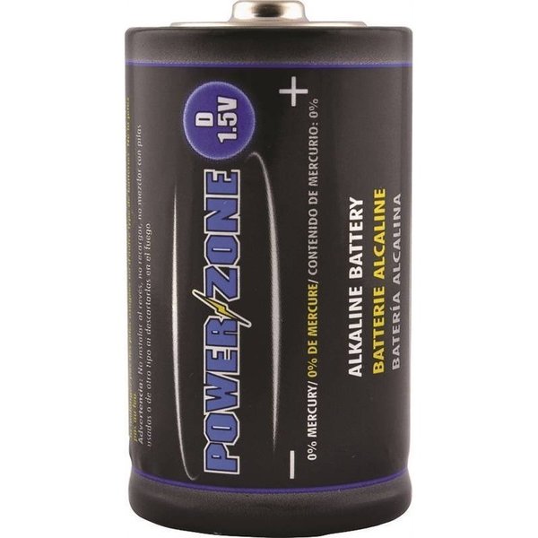 Powerzone Battery Alkaline Card/4 1.5V D LR20-4P-DB